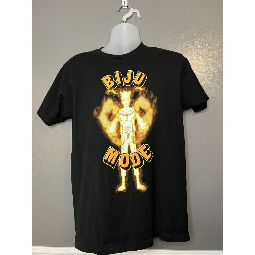 Naruto Shippuden Shirt Mens Large Black Biju Mode Ripple Junction Anime